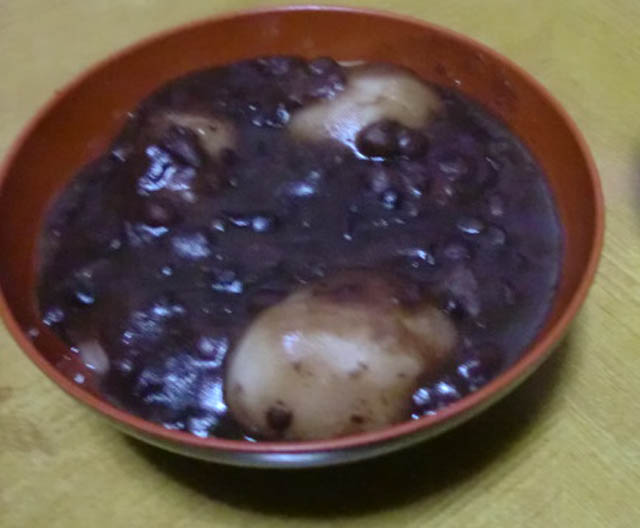 だんご粉ぜんざい6